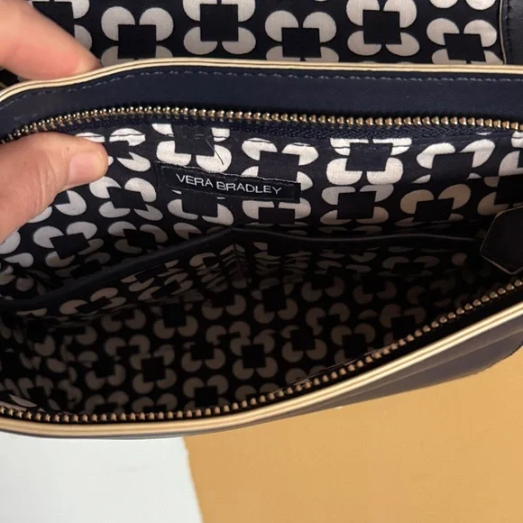 Vera Bradley Leather Navy Crossbody Bag - Picture 5 of 7